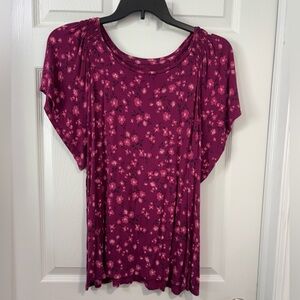 EVRI Magenta Floral Dress